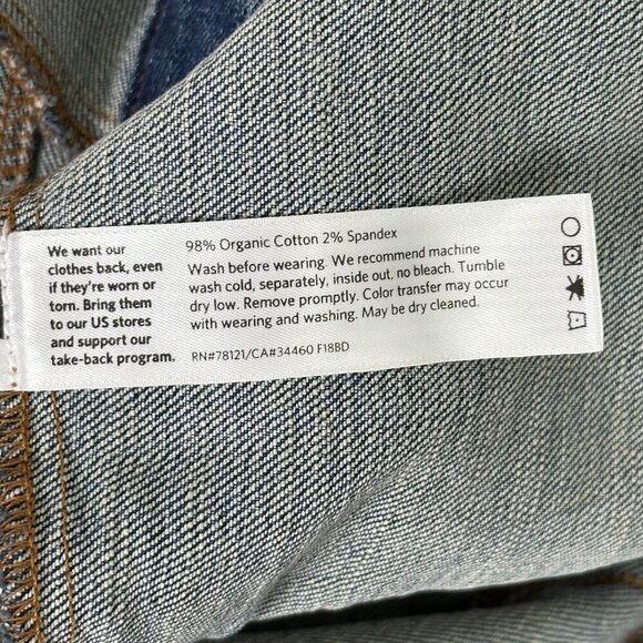 Eileen Fisher Petite Denim Jacket Dark Wash - Picture 9 of 10